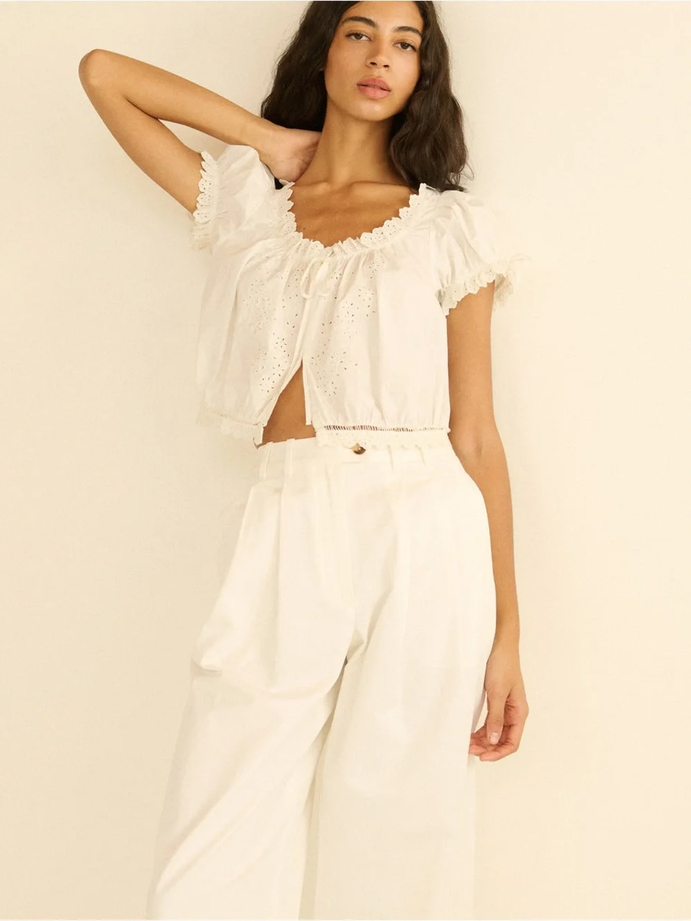Doen cropped blouse